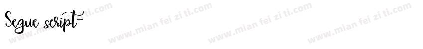 Segue script字体转换